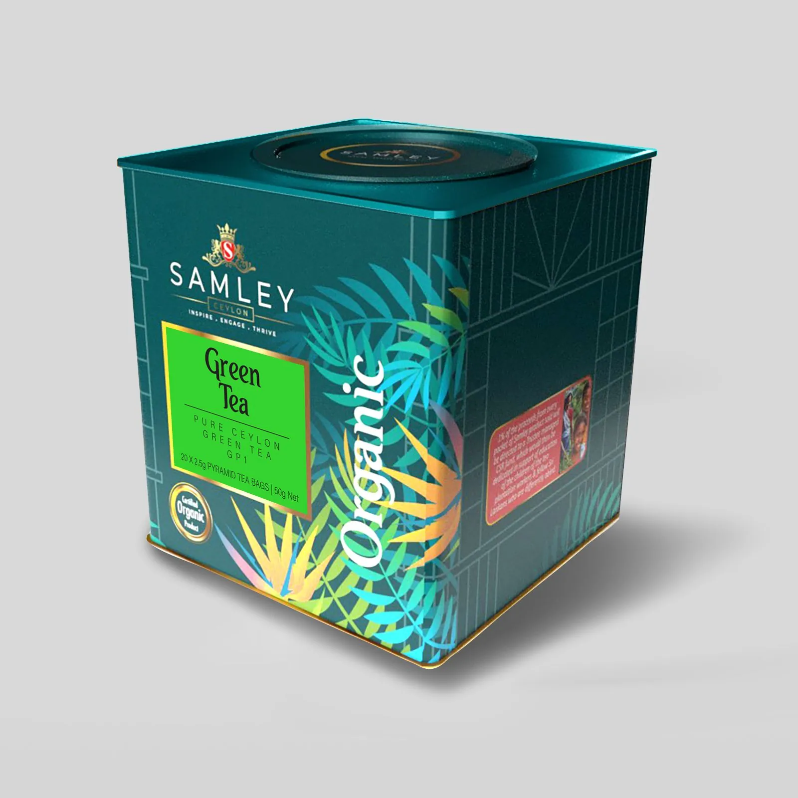 Organic Green Tea 50g (20 Pyramid Tea Bags)