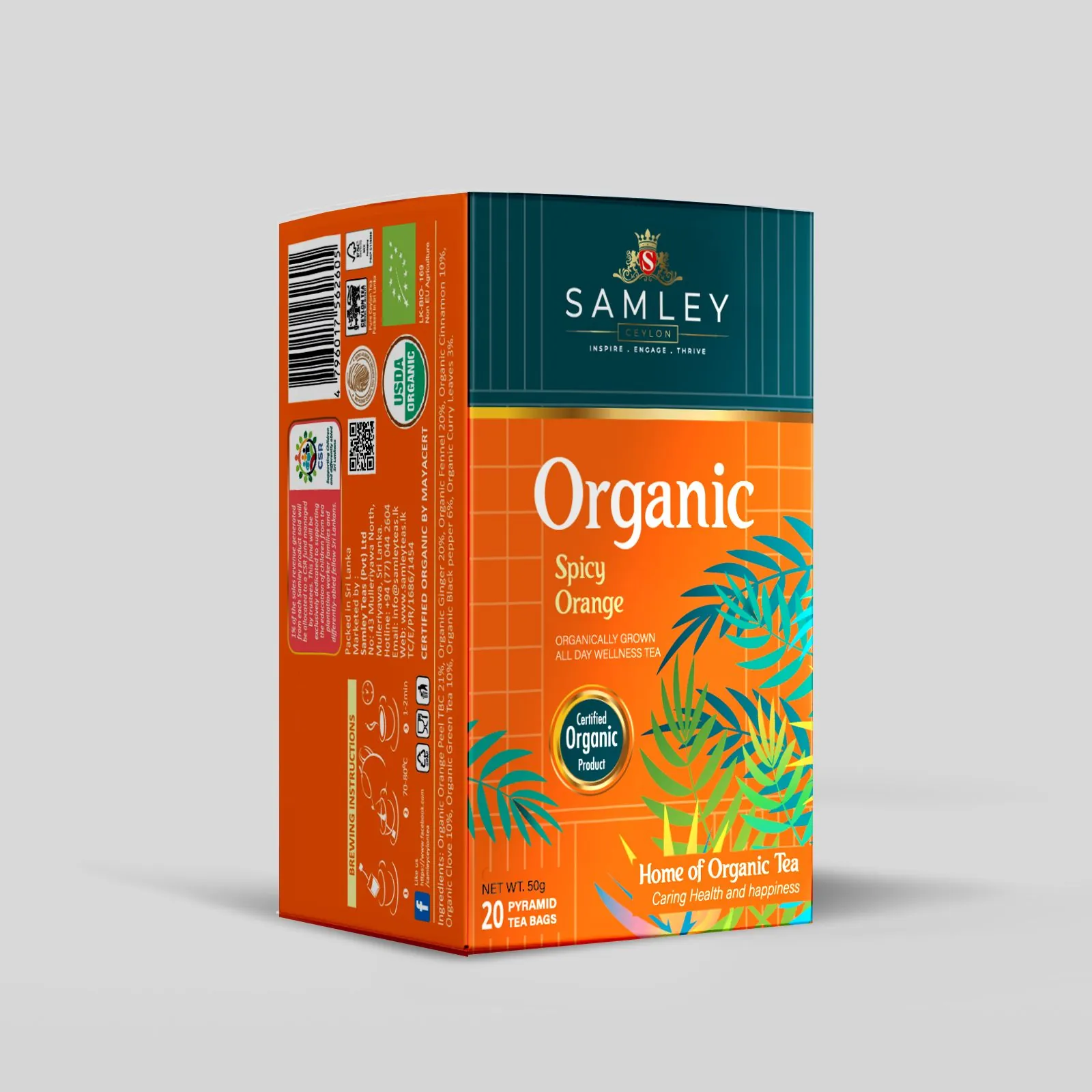 Spicy Orange 20 Pyramid Tea Bags