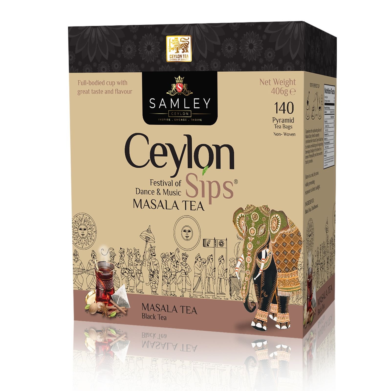 Heritage Ceylon tea collection in traditional Sri Lankan packaging