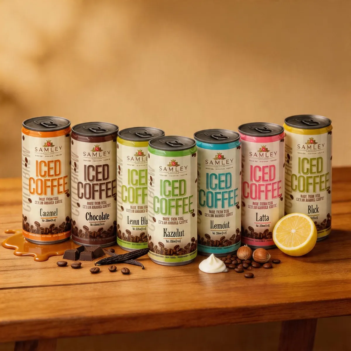 Canned iced coffee range